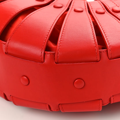 Bottega Veneta French Calfskin Small Shell Bag Chili Tomato 11 of 11