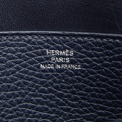 Hermes Togo Dogon Recto Verso Wallet Bleu Nuit 7 of 7