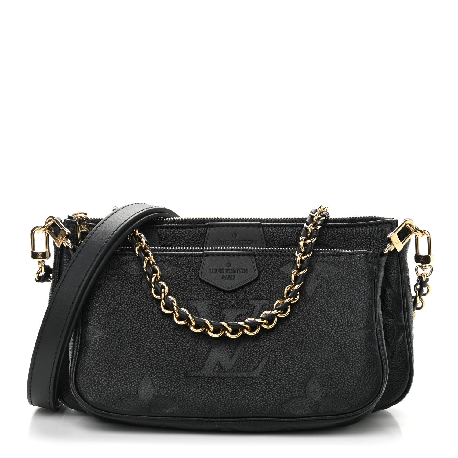 Louis Vuitton Empreinte Monogram Giant Multi Pochette Accessories Black 1 of 10
