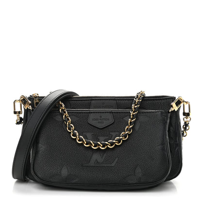 Louis Vuitton Empreinte Monogram Giant Multi Pochette Accessories Black 1 of 10