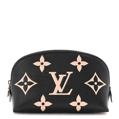 Louis Vuitton Empreinte Monogram Giant Cosmetic Pouch Black Beige 1 of 10