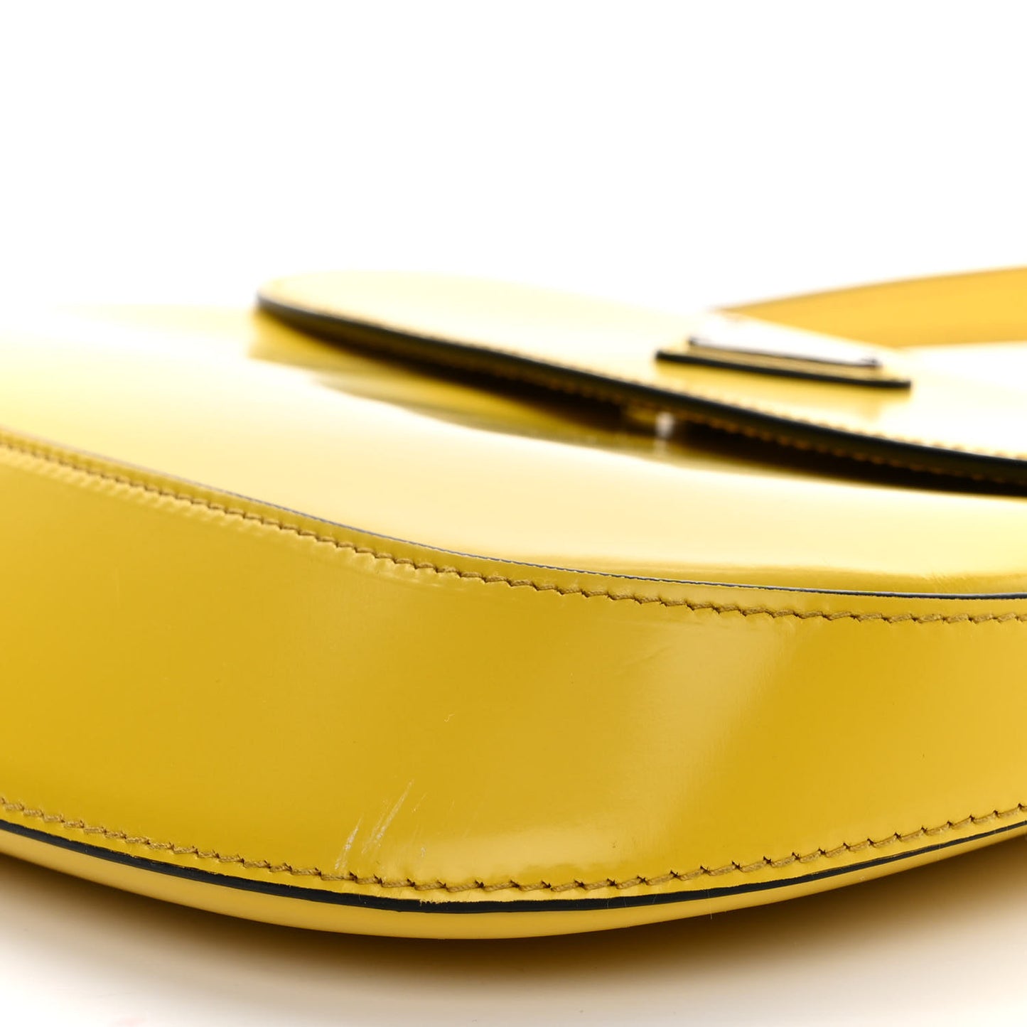 Spazzolato Cleo Flap Shoulder Bag Sole Black