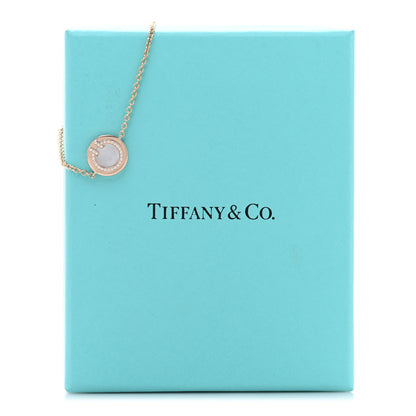 Tiffany 18K Rose Gold Diamond Mother of Pearl T Circle Bracelet 4 of 4