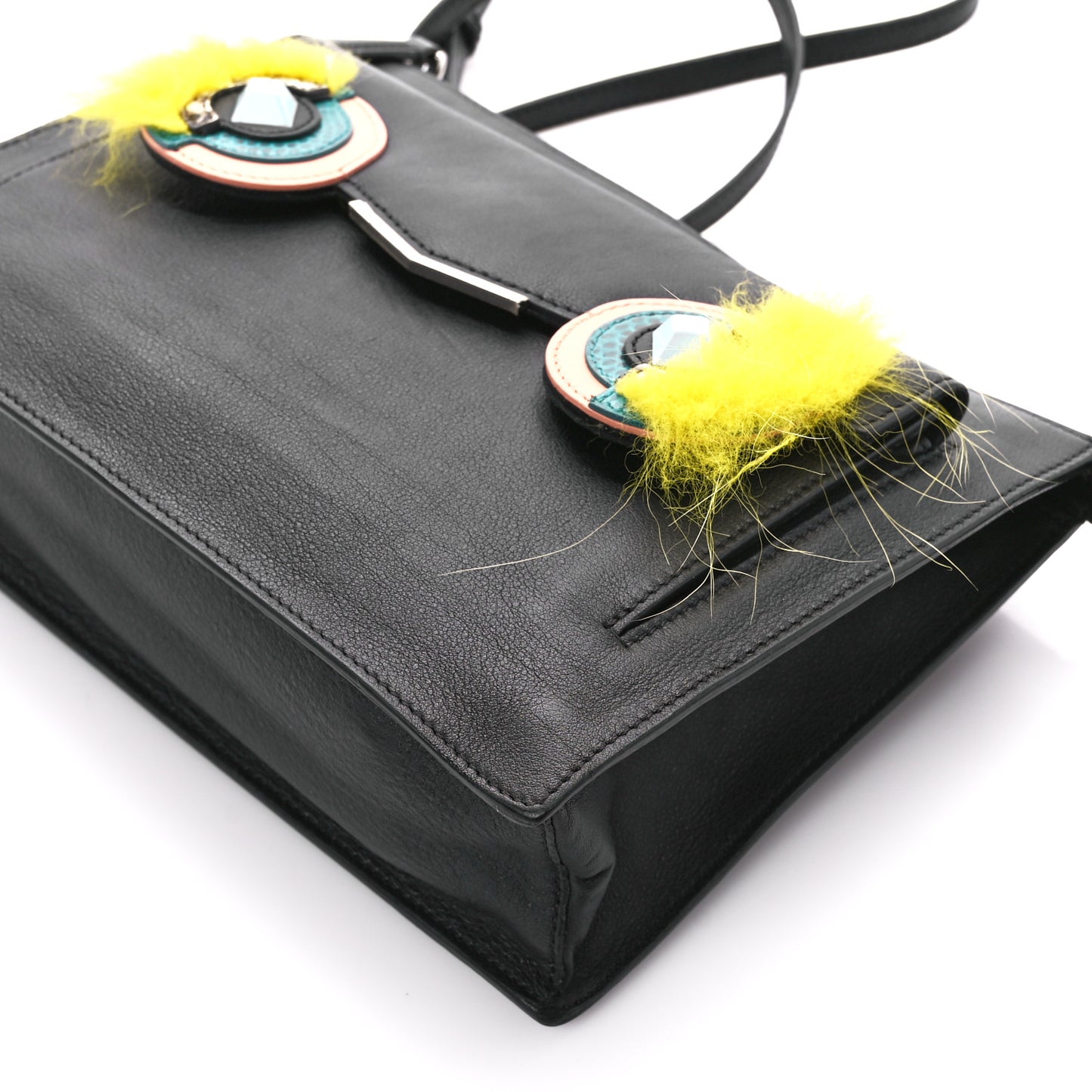 Vitello Dolce Fox Elaphe Ayers Hypnoteyes Min 2Jours Pouch Black Giallo Multicolor