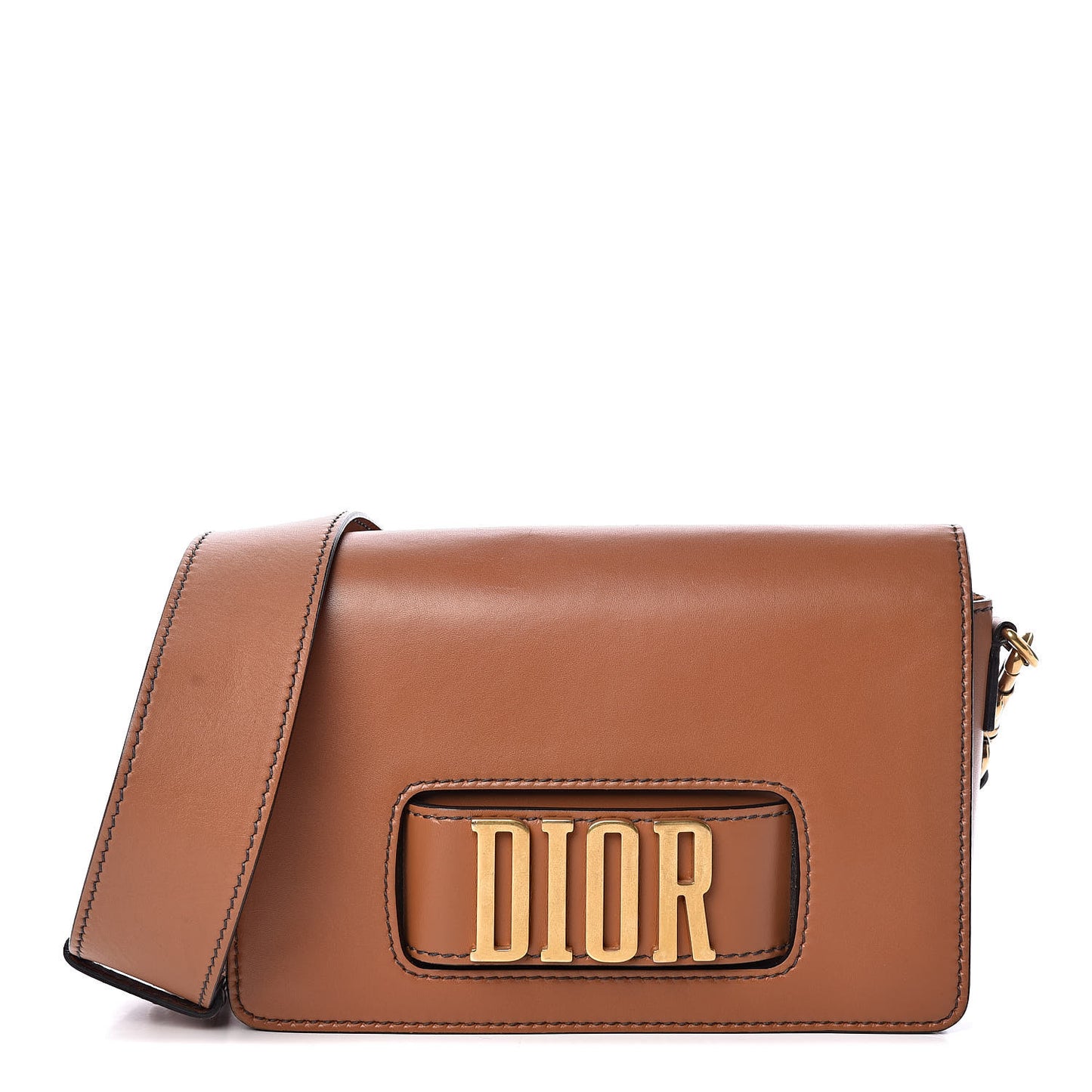 Smooth Calfskin Dio(r)evolution Flap Bag Tan