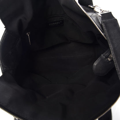 Chanel Calfskin CC Chevron All Day Long Tote Black 6 of 13