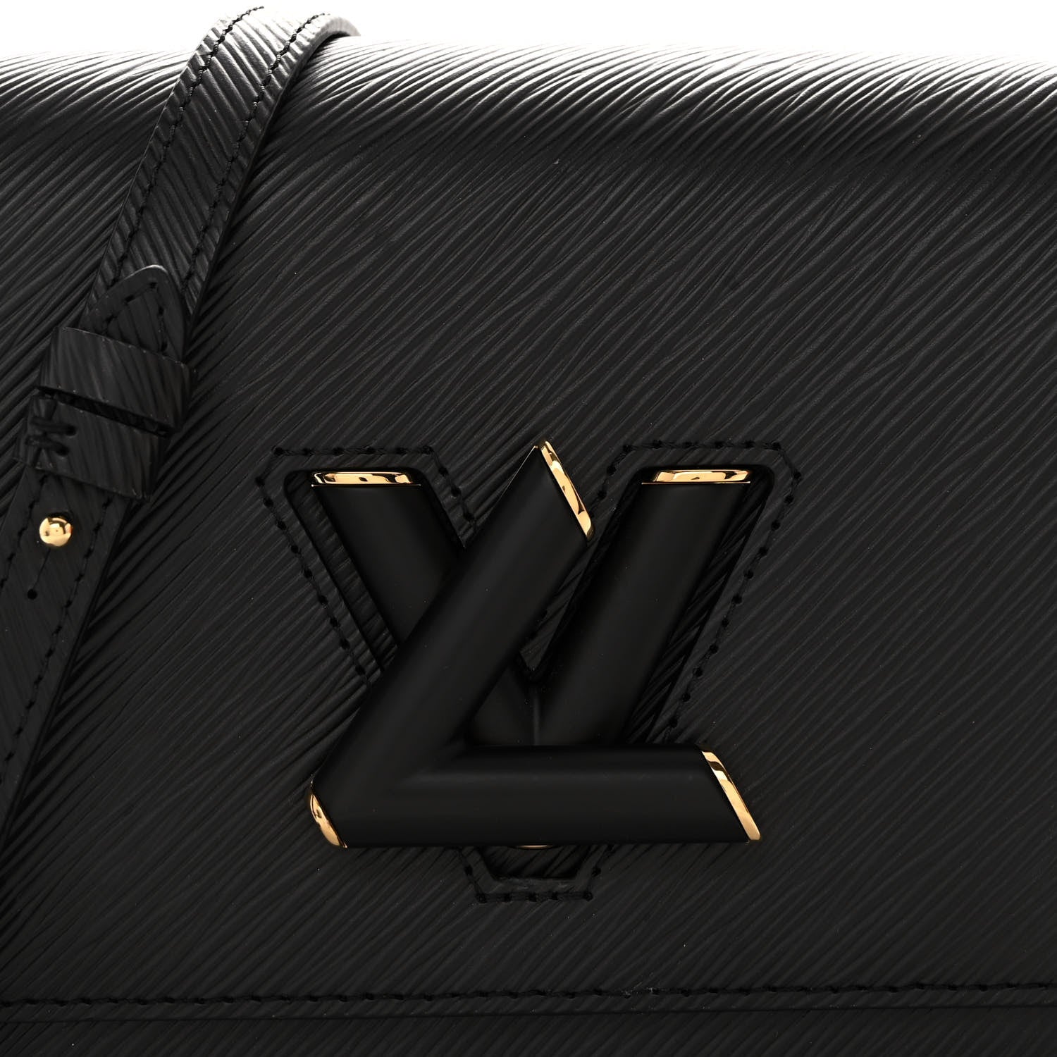 Louis Vuitton Epi Twist Braided Strap Shoulder Bag MM Black 8 of 12