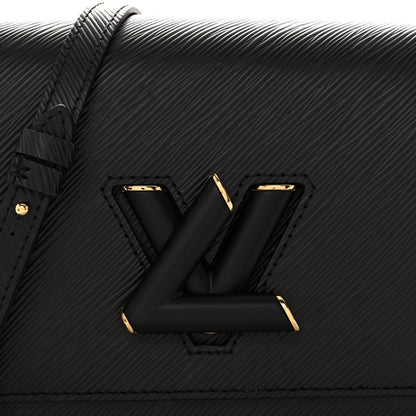 Louis Vuitton Epi Twist Braided Strap Shoulder Bag MM Black 8 of 12