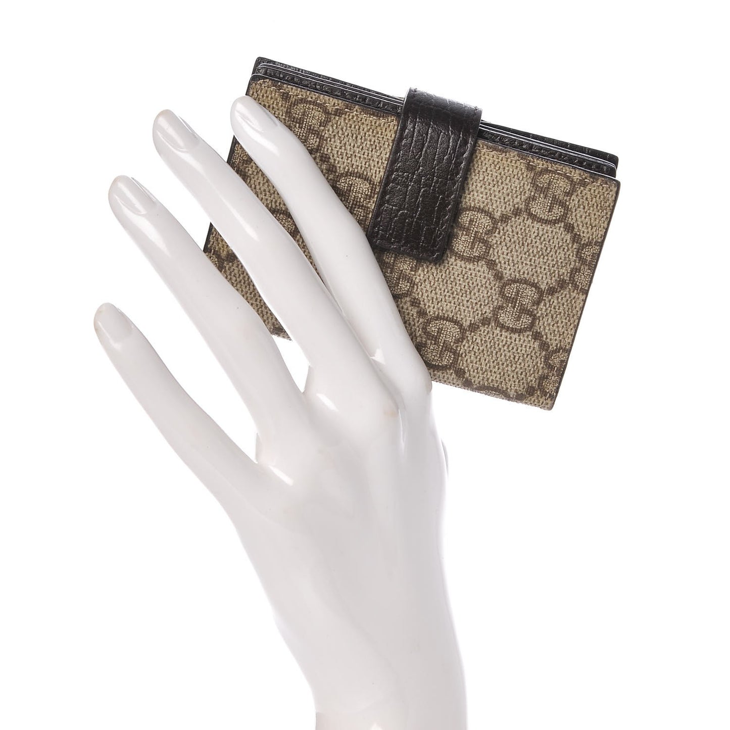 Monogram GG Plus Avel Card Holder Wallet Beige Ebony Cocoa