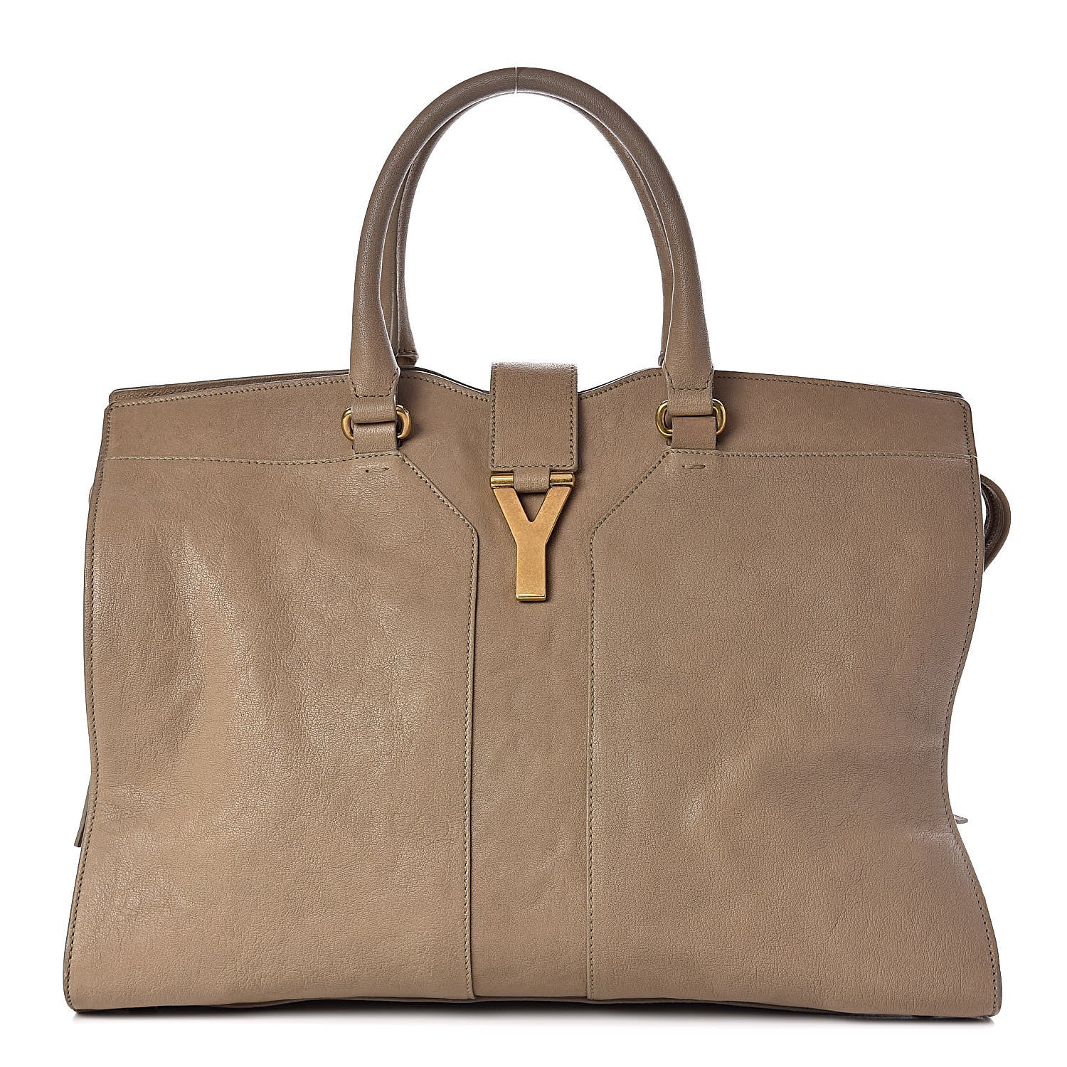 Saint Laurent Sheepskin Large Cabas ChYc Beige 1 of 19