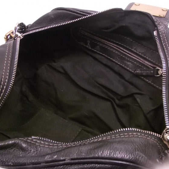 Chloe Leather Paddington Double Zipped Bowler Black 17 of 19