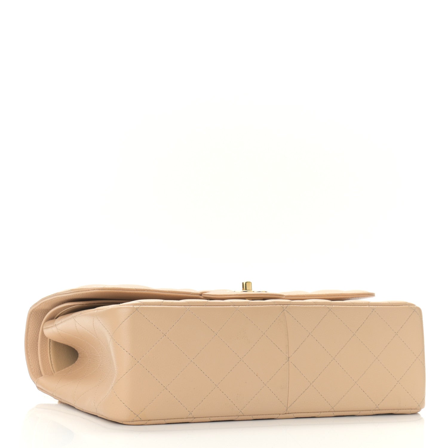 Chanel Caviar Quilted Jumbo Double Flap Beige 4 of 13