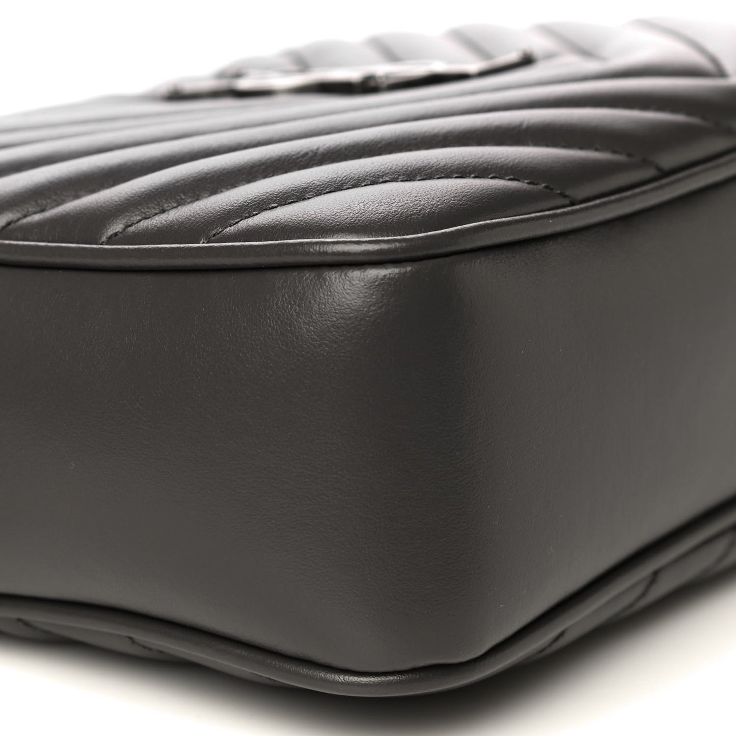 Calfskin Matelasse Monogram Lou Camera Bag Asphalt