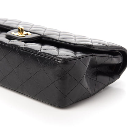Chanel Lambskin Quilted Medium Double Flap Black 7 of 10
