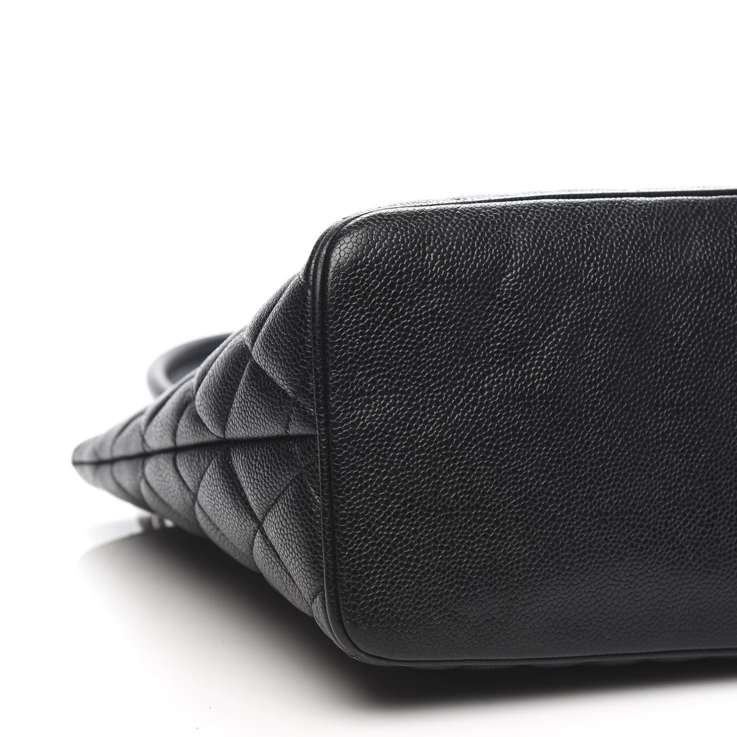 Caviar Quilted Medallion Tote Black