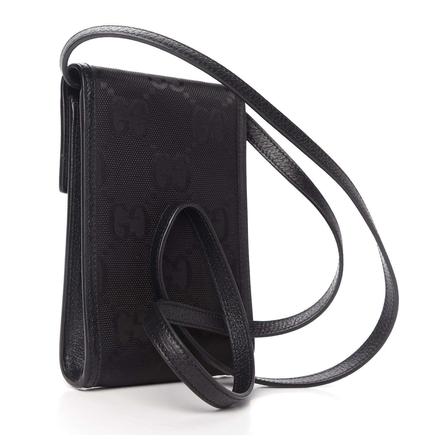 Gucci Econyl Nylon Monogram Off The Grid Crossbody Bag Black 3 of 9