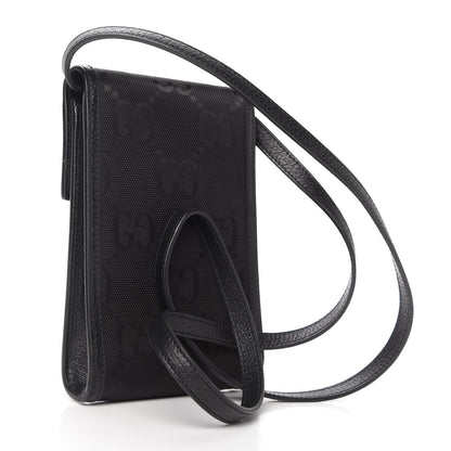 Gucci Econyl Nylon Monogram Off The Grid Crossbody Bag Black 3 of 9