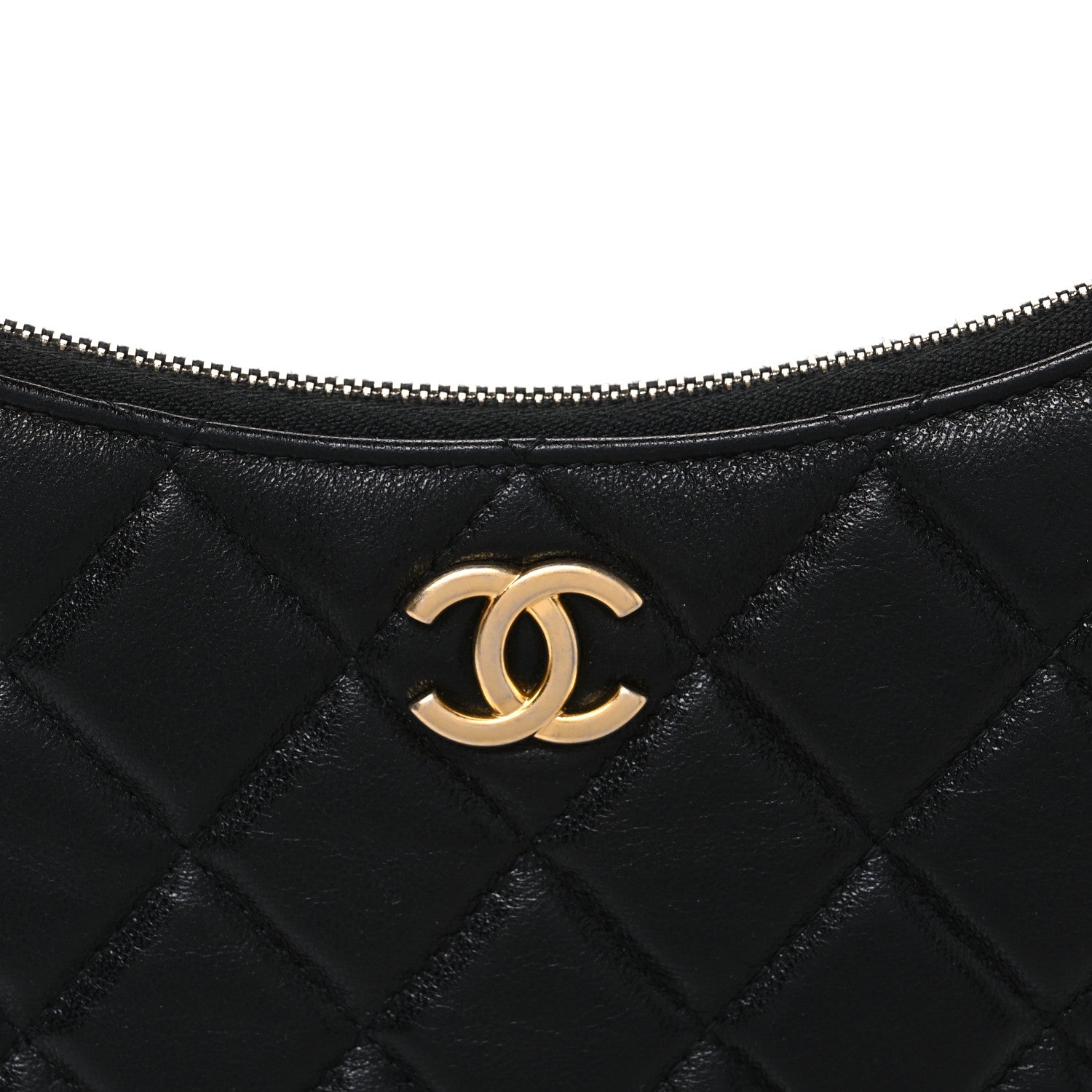 Chanel Shiny Crumpled Lambskin Quilted Trendy Chain Around Hobo Black 8 of 10