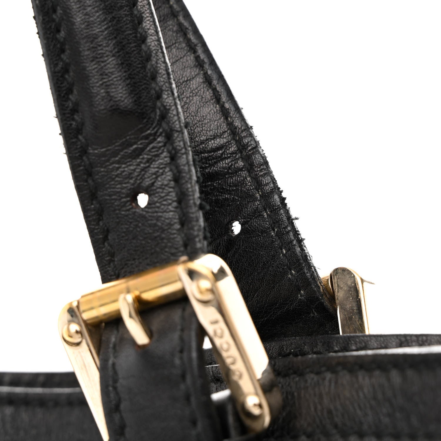 Gucci Calfskin Medium Britt Tote Black 12 of 13