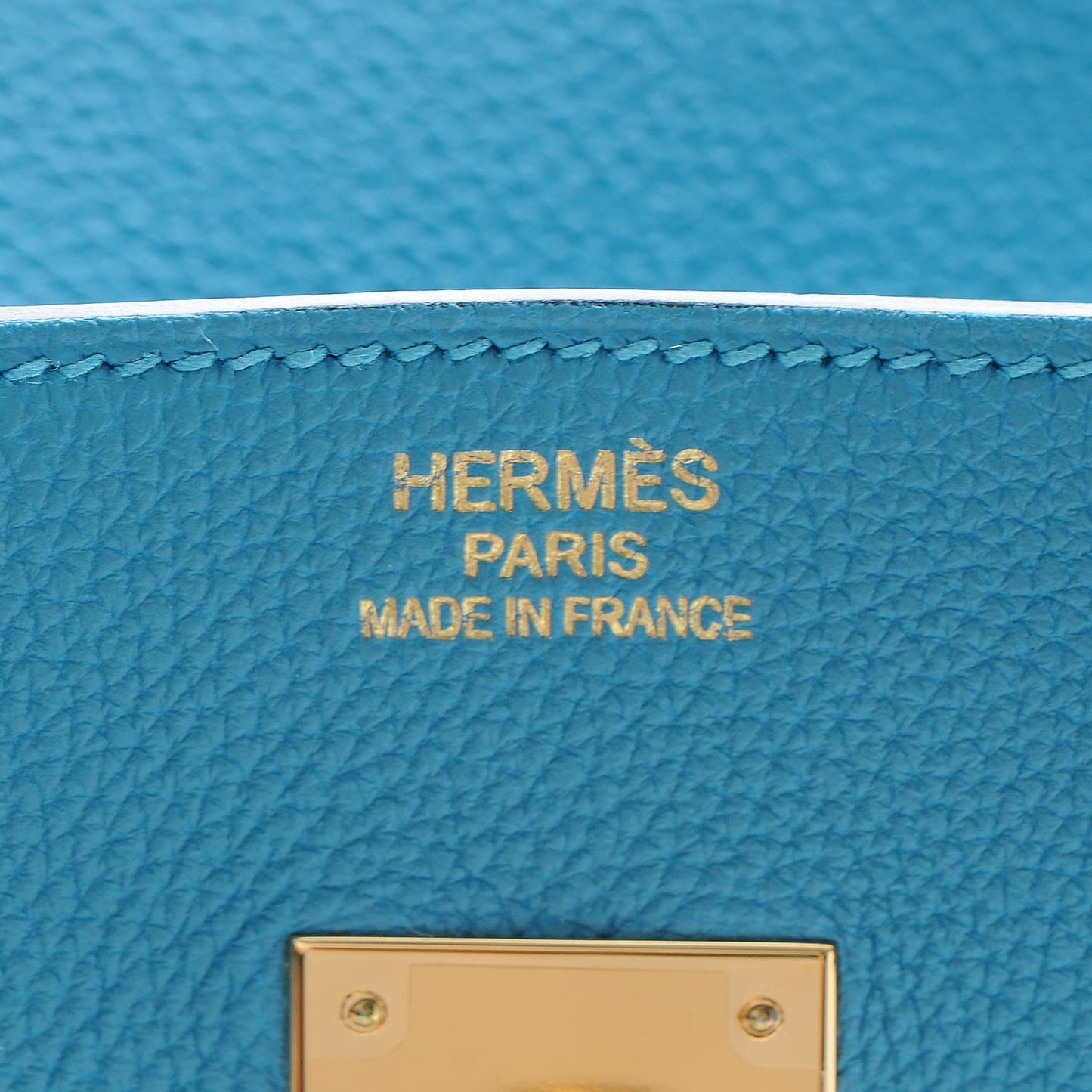 Togo Birkin 35 Turquoise