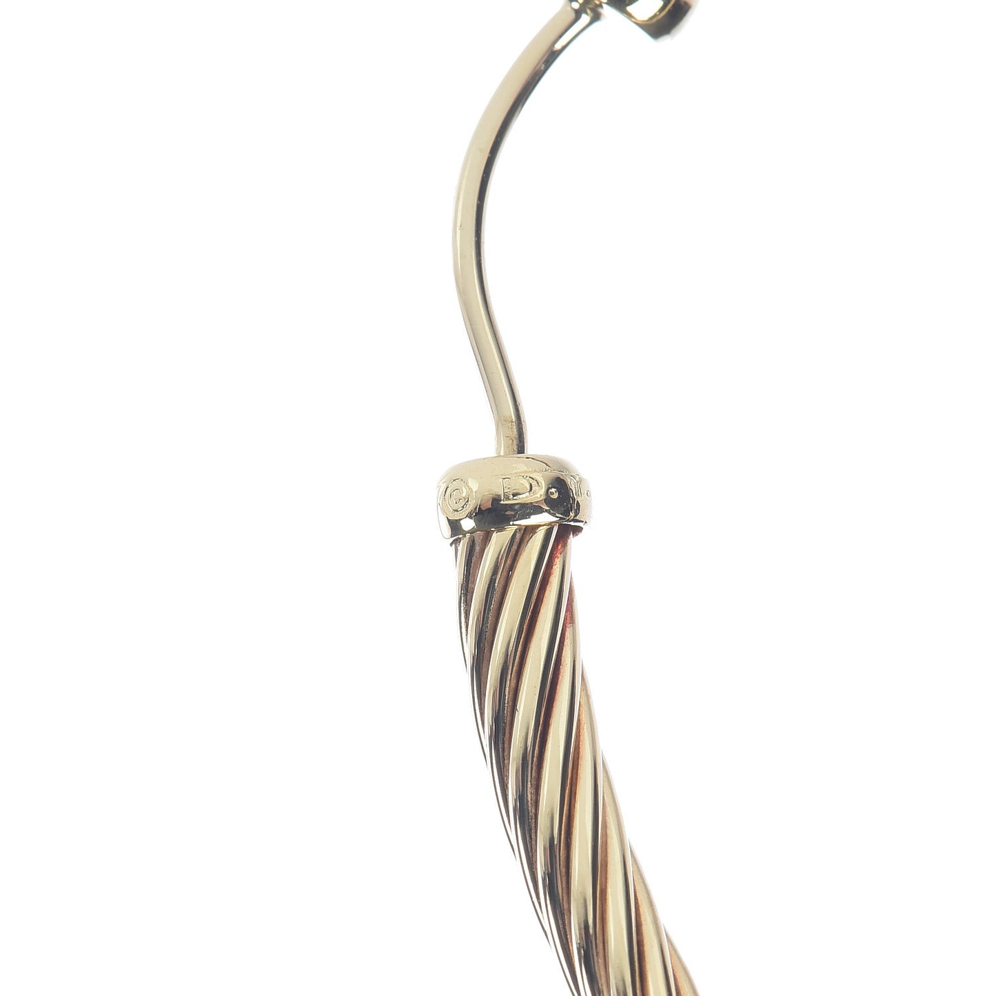 18K Yellow Gold Large Cable Classics Hoop Earrings