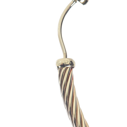 David Yurman 18K Yellow Gold Large Cable Classics Hoop Earrings 5 of 6