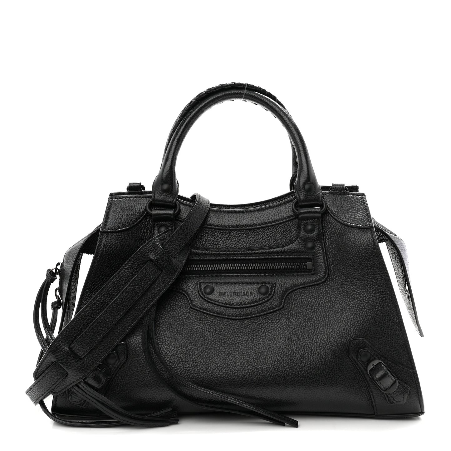 Grained Calfskin Neo Classic Black Hardware S City Black