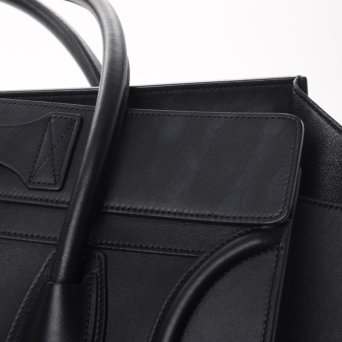 Smooth Calfskin Mini Luggage Black
