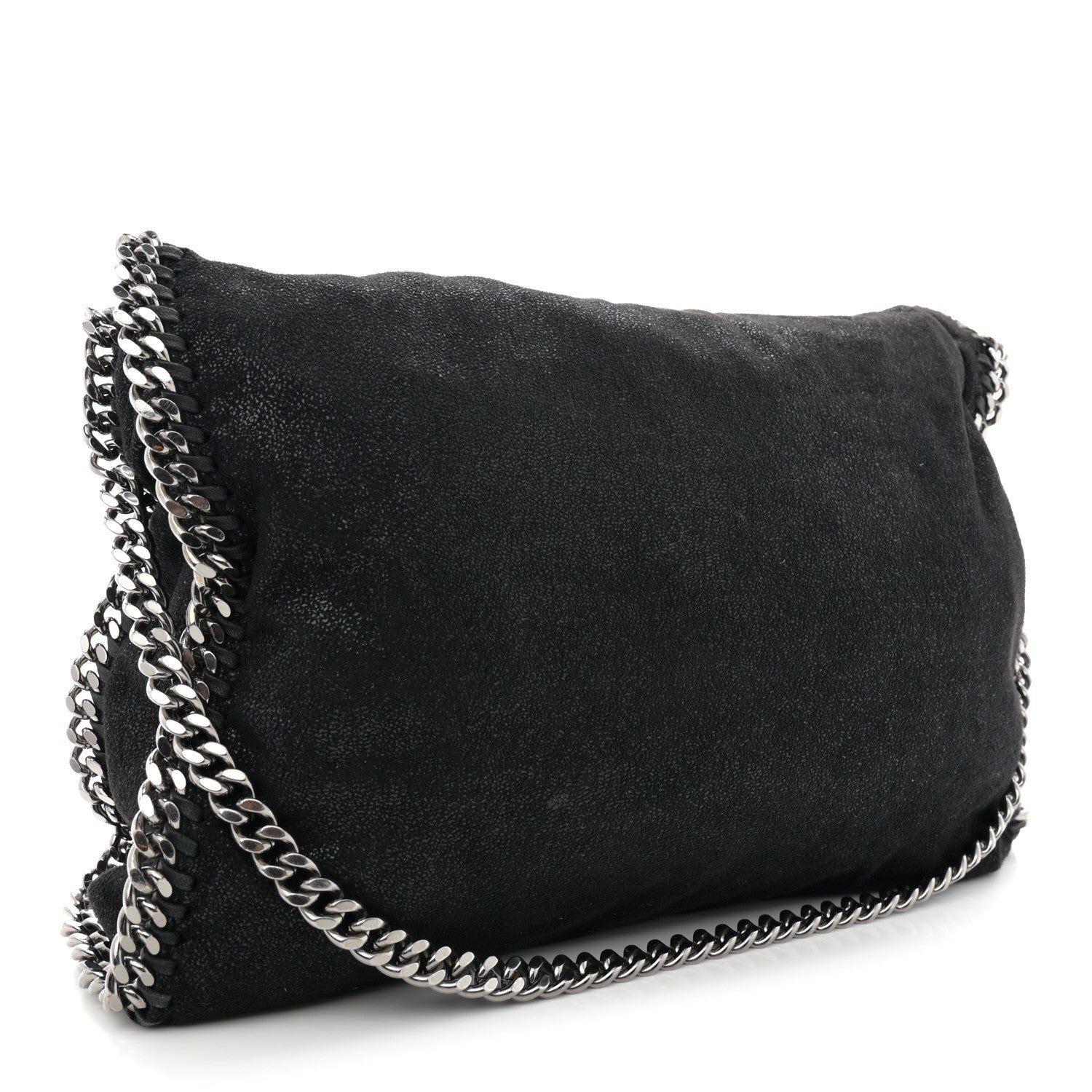 Stella McCartney Shaggy Deer Falabella Fold Over Tote Black 3 of 11