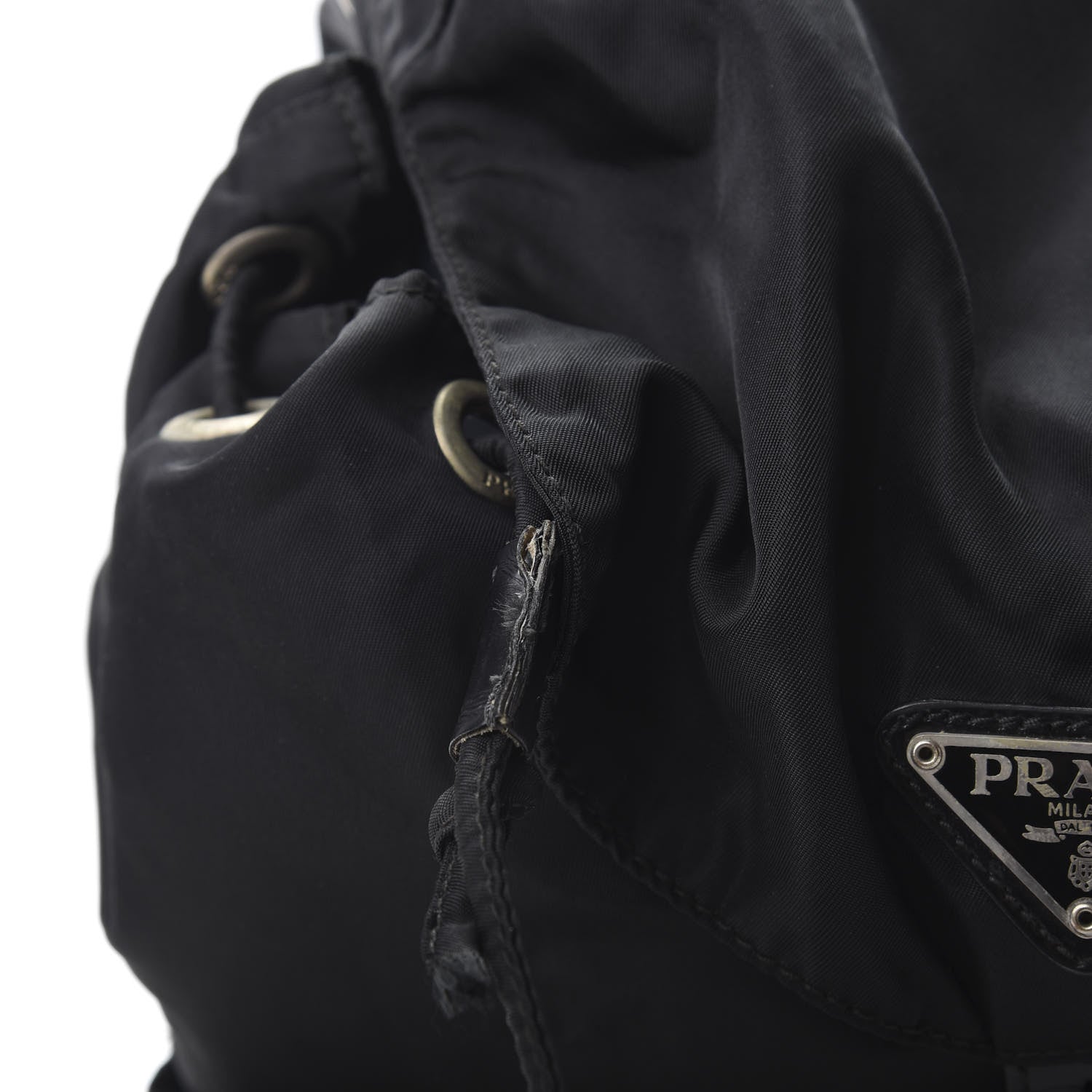 Prada Nylon Vela Medium Backpack Black 11 of 11