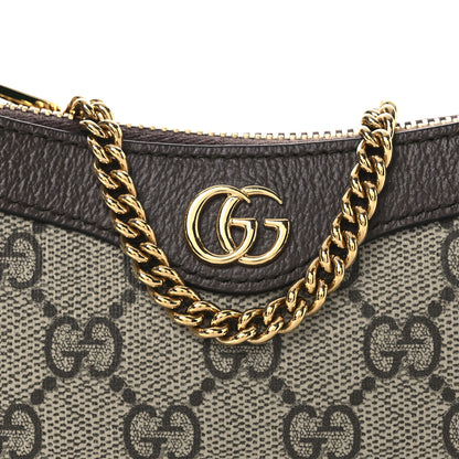 Gucci GG Supreme Monogram Textured Dollar Calfskin Mini Ophidia Chain Bag Beige Ebony 8 of 10