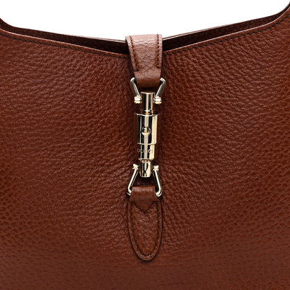 Gucci Soft Grained Calfskin Small Jackie O Hobo Brown 8 of 10