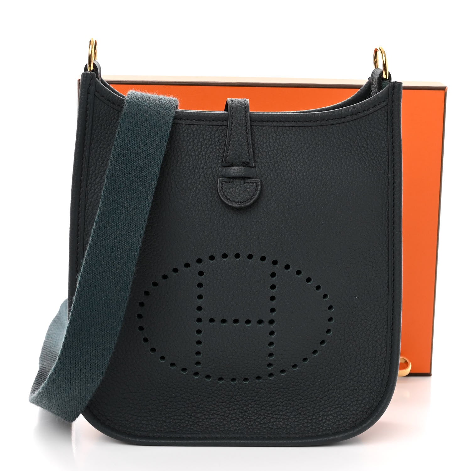 Hermes Taurillon Maurice Amazone Evelyne TPM Vert Cypress 11 of 11