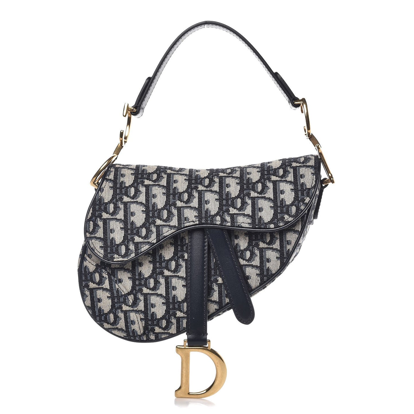 Oblique Mini Saddle Bag Blue