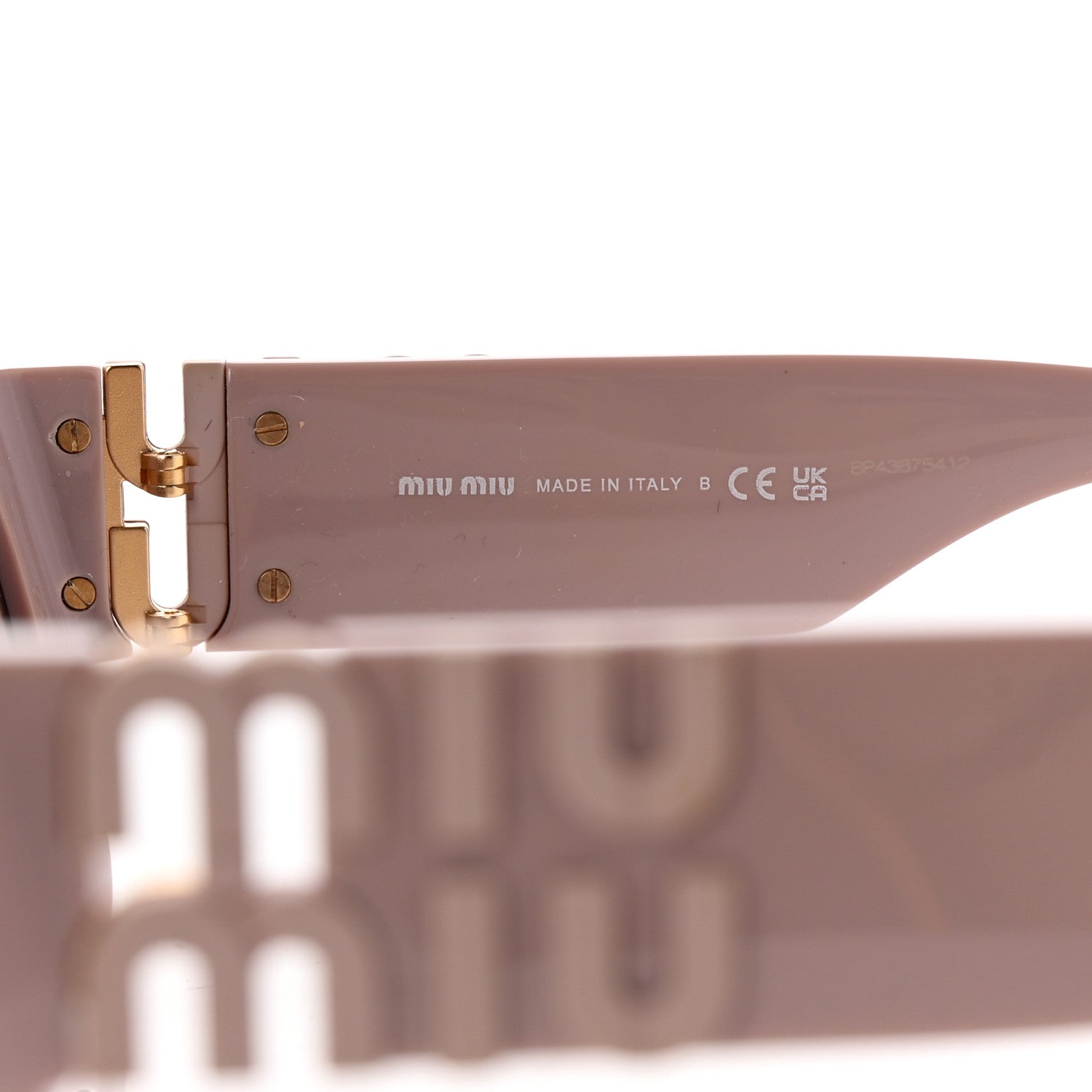 Miu Miu Acetate Miu Glimpse Sunglasses SMU 09W Pink 6 of 8