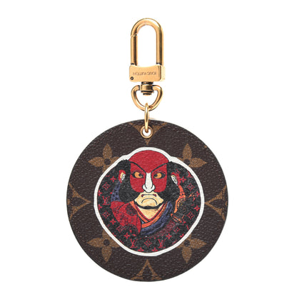 Louis Vuitton Monogram Illustre Kabuki Bag Charm Key Ring 1 of 7