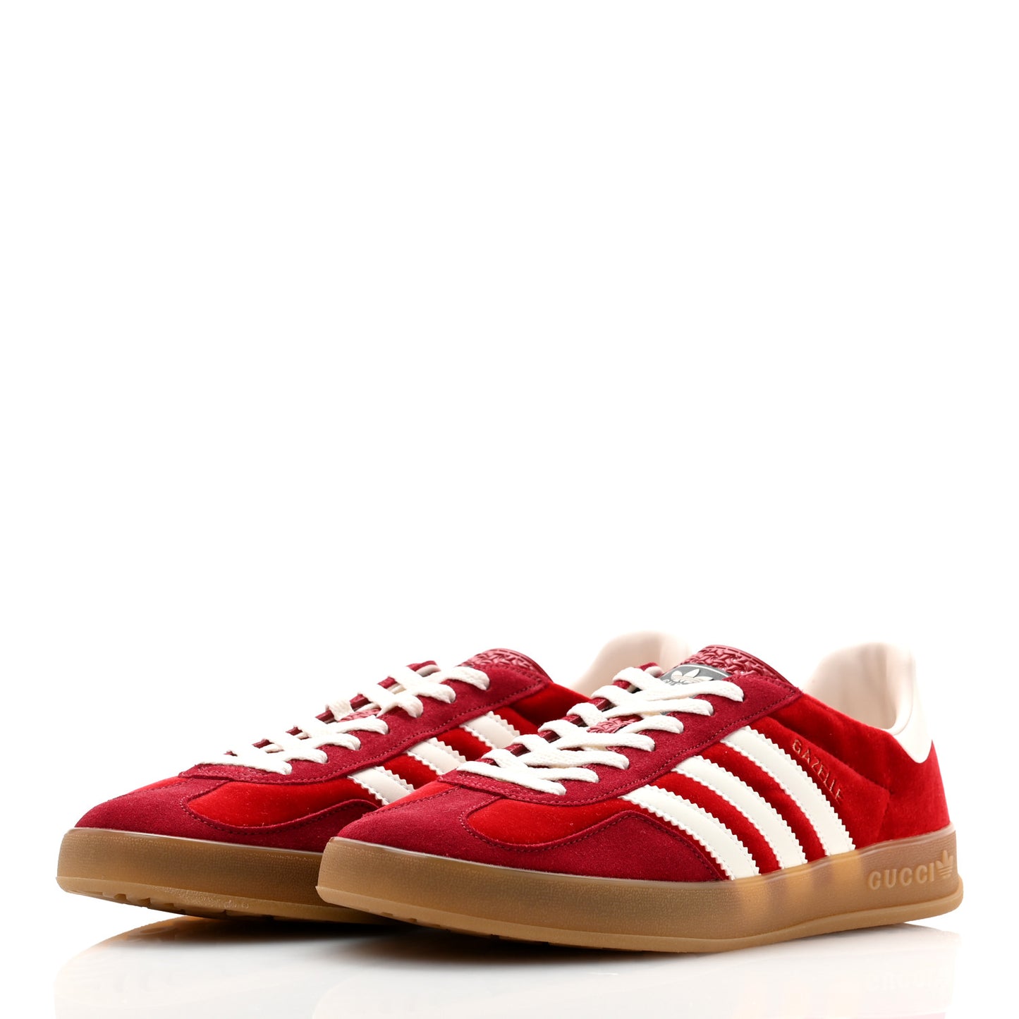 X ADIDAS Softy Velvet Suede Madeira Demetra Mens Gazelle Sneakers 11 Vulcanic Red Off White Hibiscus Red