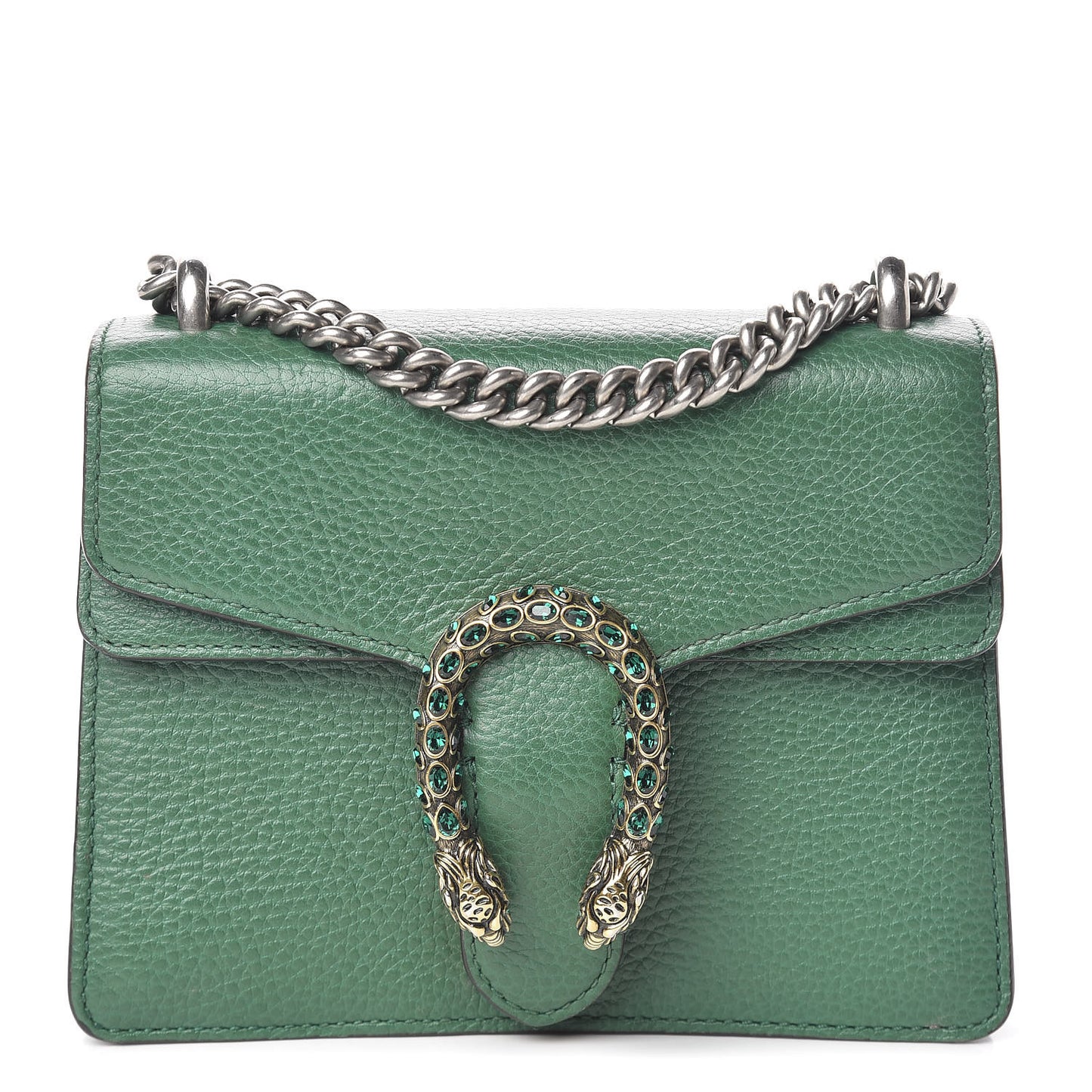Calfskin Mini Dionysus Shoulder Bag Emerald