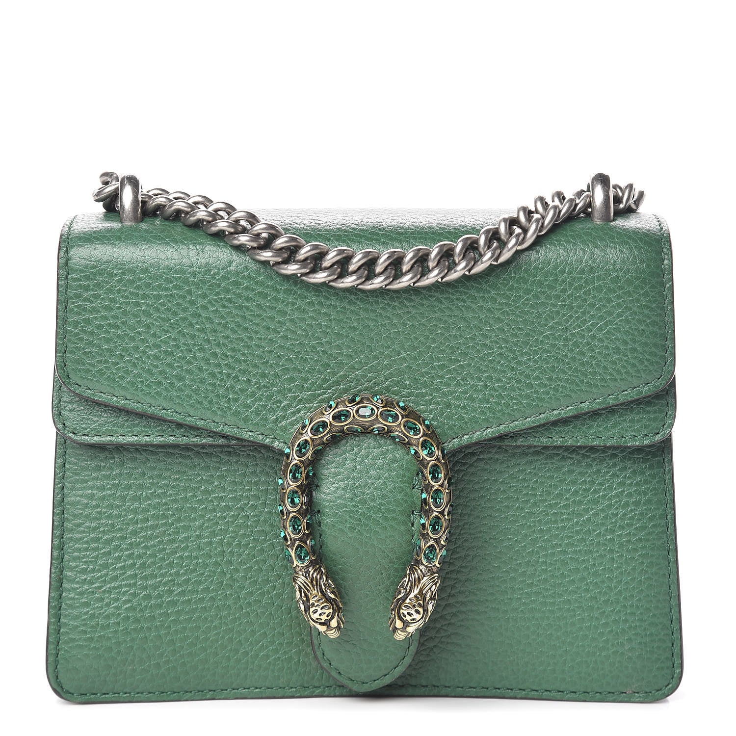 Gucci Calfskin Mini Dionysus Shoulder Bag Emerald 1 of 11