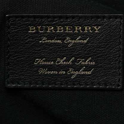 Burberry Derby Calfskin House Check Medium Welburn Tote Limestone 6 of 13