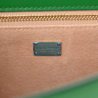 Dolce & Gabbana Calfskin DG Logo Flap Crossbody Bag Green 6 of 10