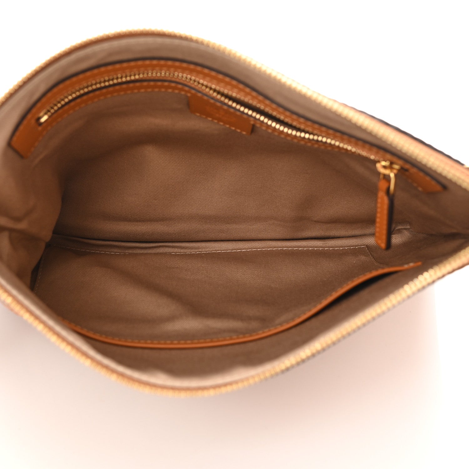 MCM Visetos Medium Crossbody Pouch Cognac 5 of 10