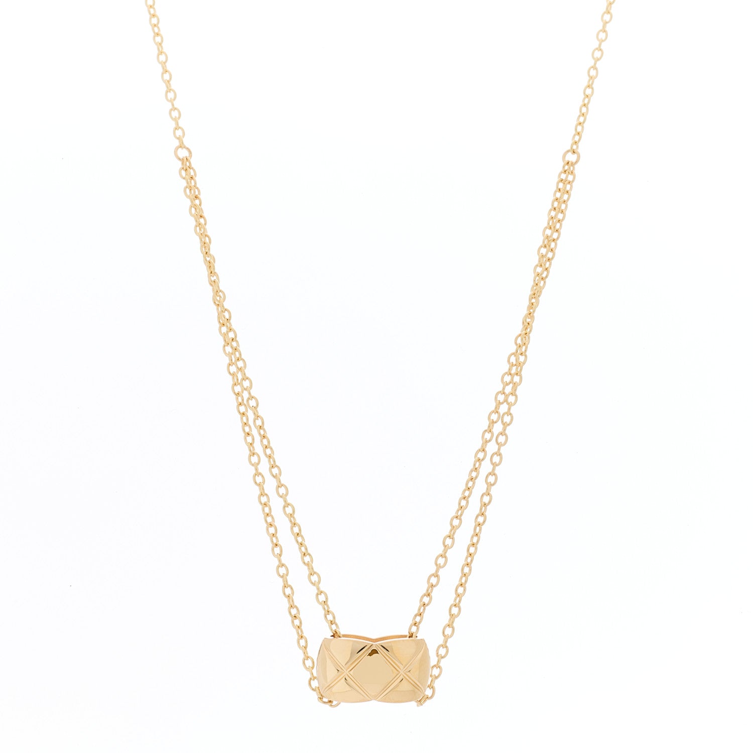 Chanel 18K Yellow Gold Coco Crush Pendant Necklace 1 of 6