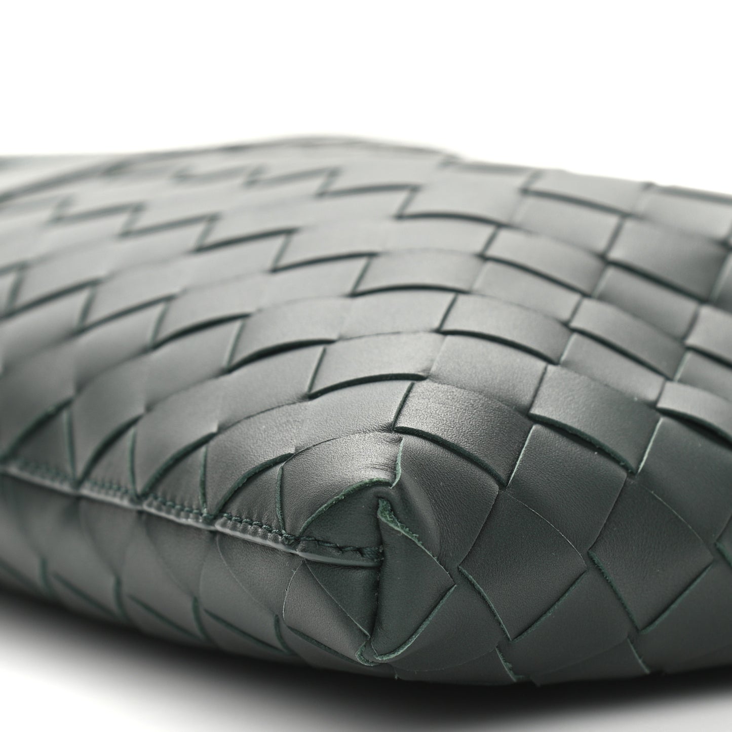 Nappa Intrecciato Messenger Bag Dark Green