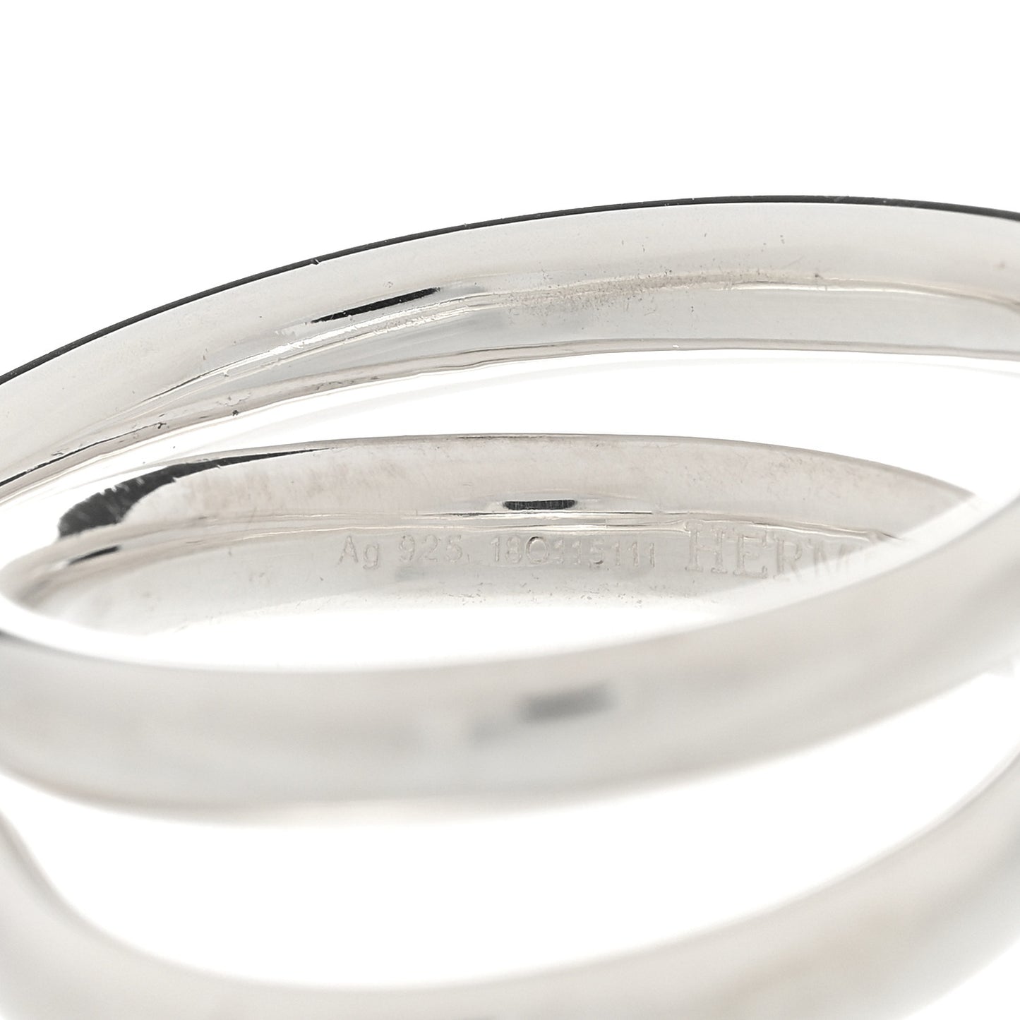 Sterling Silver MM Vertige Coeur Ring 54 6.75