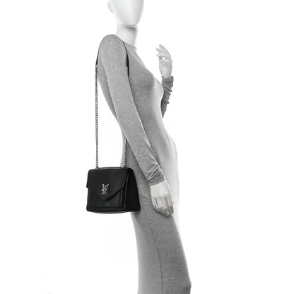 Louis Vuitton Soft Calfskin My Lockme Chain Bag BB Black 2 of 10