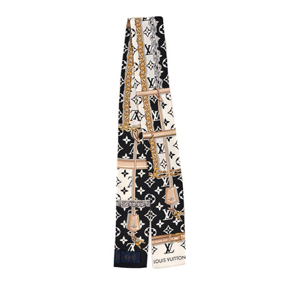 Louis Vuitton Silk Monogram Confidential Bandeau Black 2 of 3