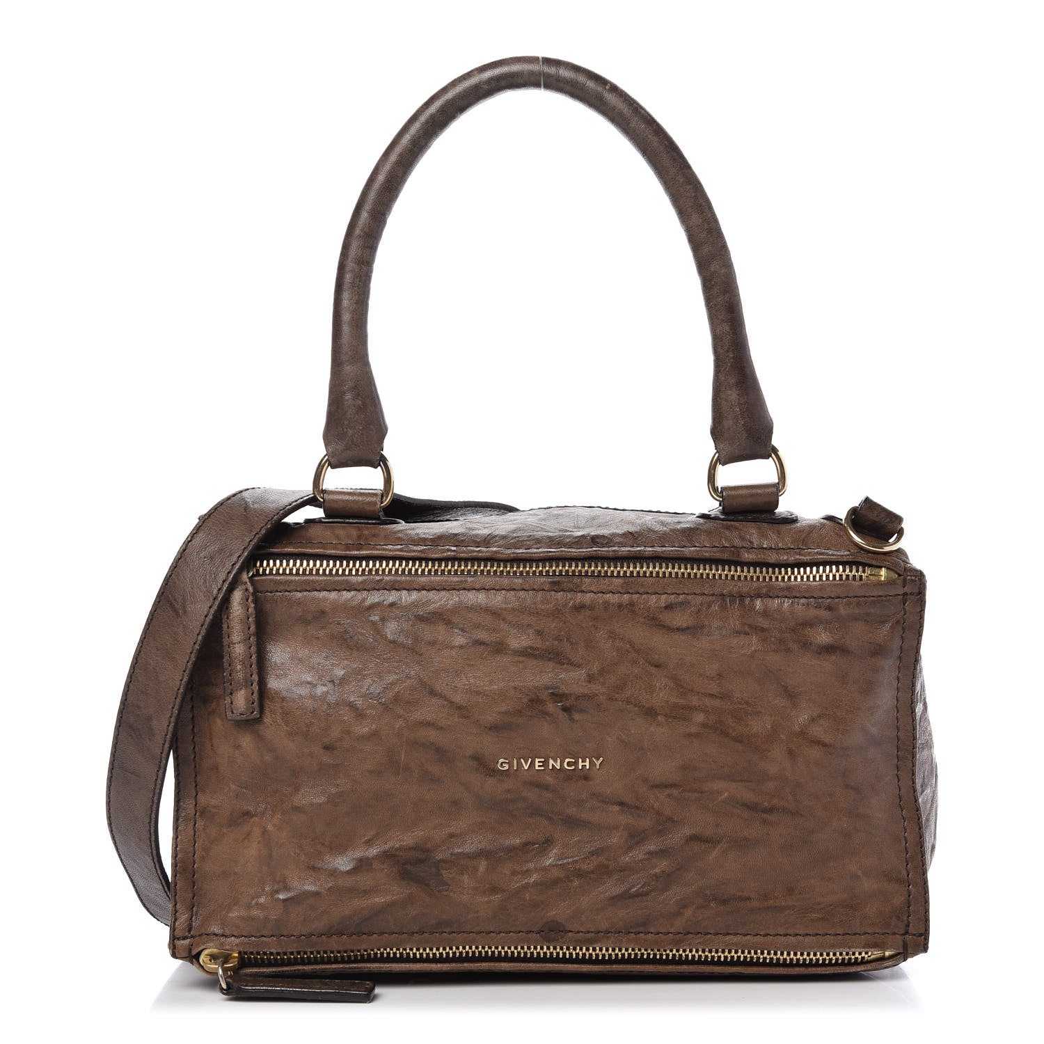 Givenchy Tumbled Sheepskin Medium Pandora Charcoal 1 of 16