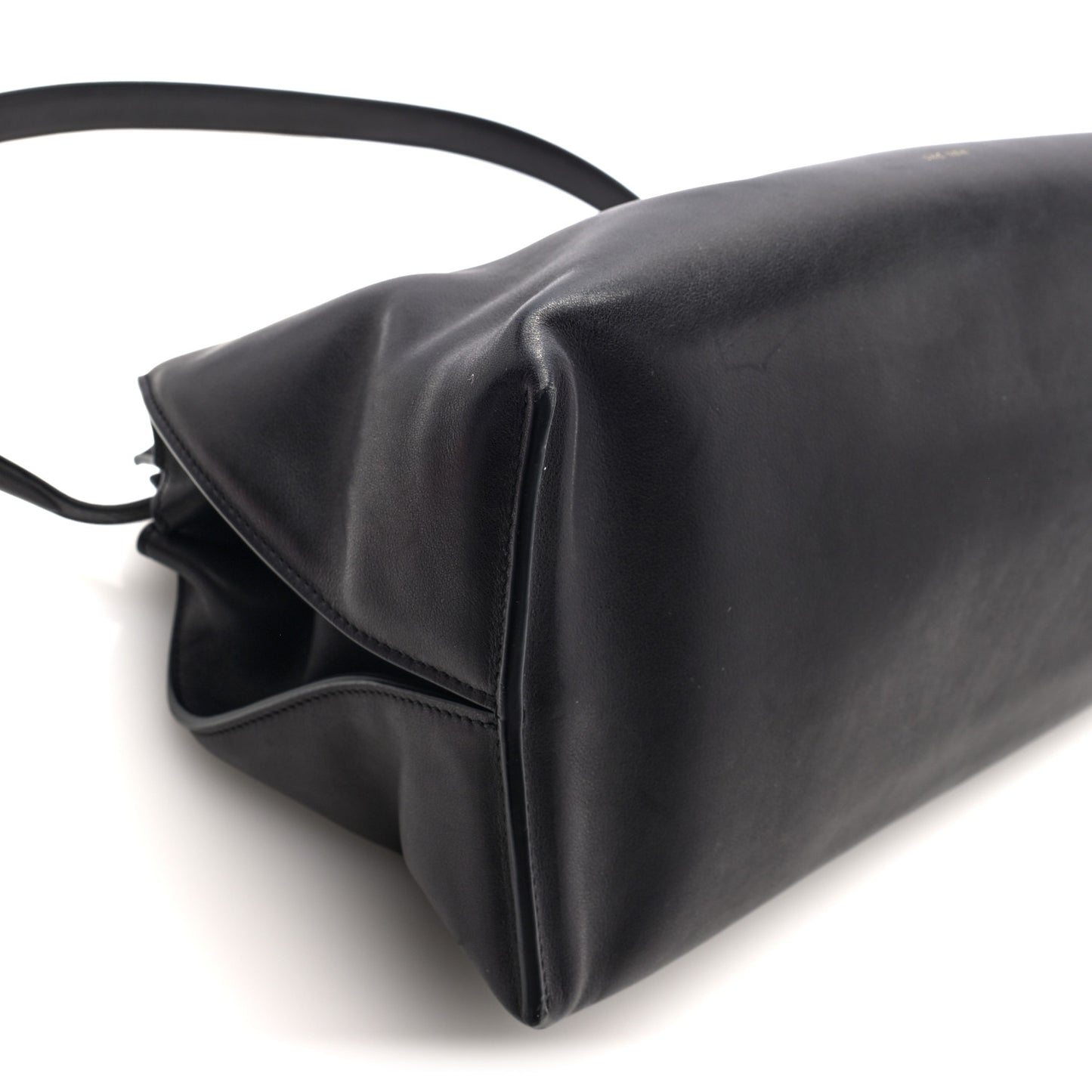 Saddle Calfskin Sienna Shoulder Bag Black