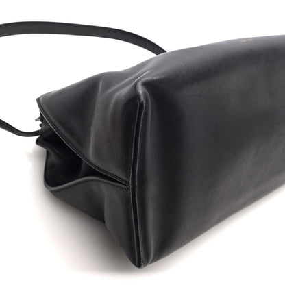 The Row Saddle Calfskin Sienna Shoulder Bag Black 8 of 9